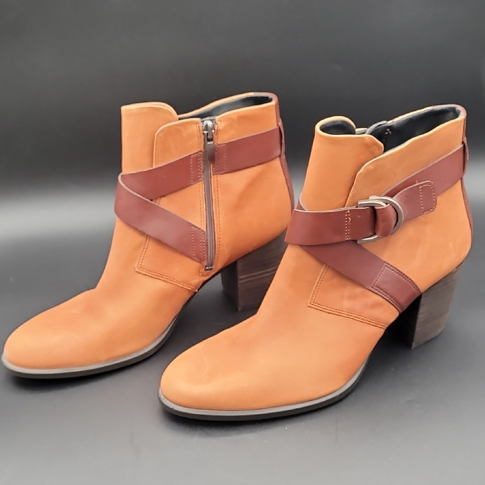 ECCO Classic 35 Tan/Brown Leather Ankle Boots 41 / 10-10.5